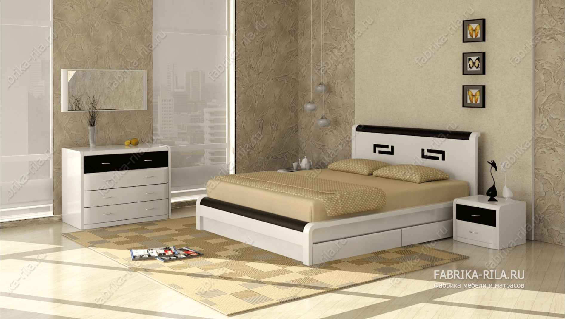 Кровать Arikama 3 — 140x200 см. из сосны