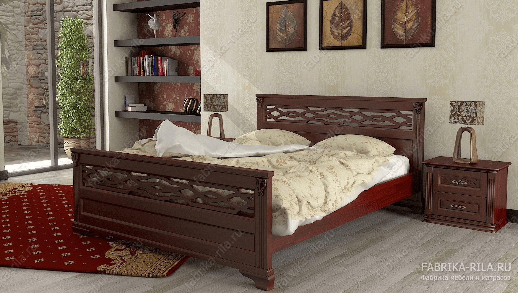 Кровать Lirоna 2 — 140x190 см. из сосны