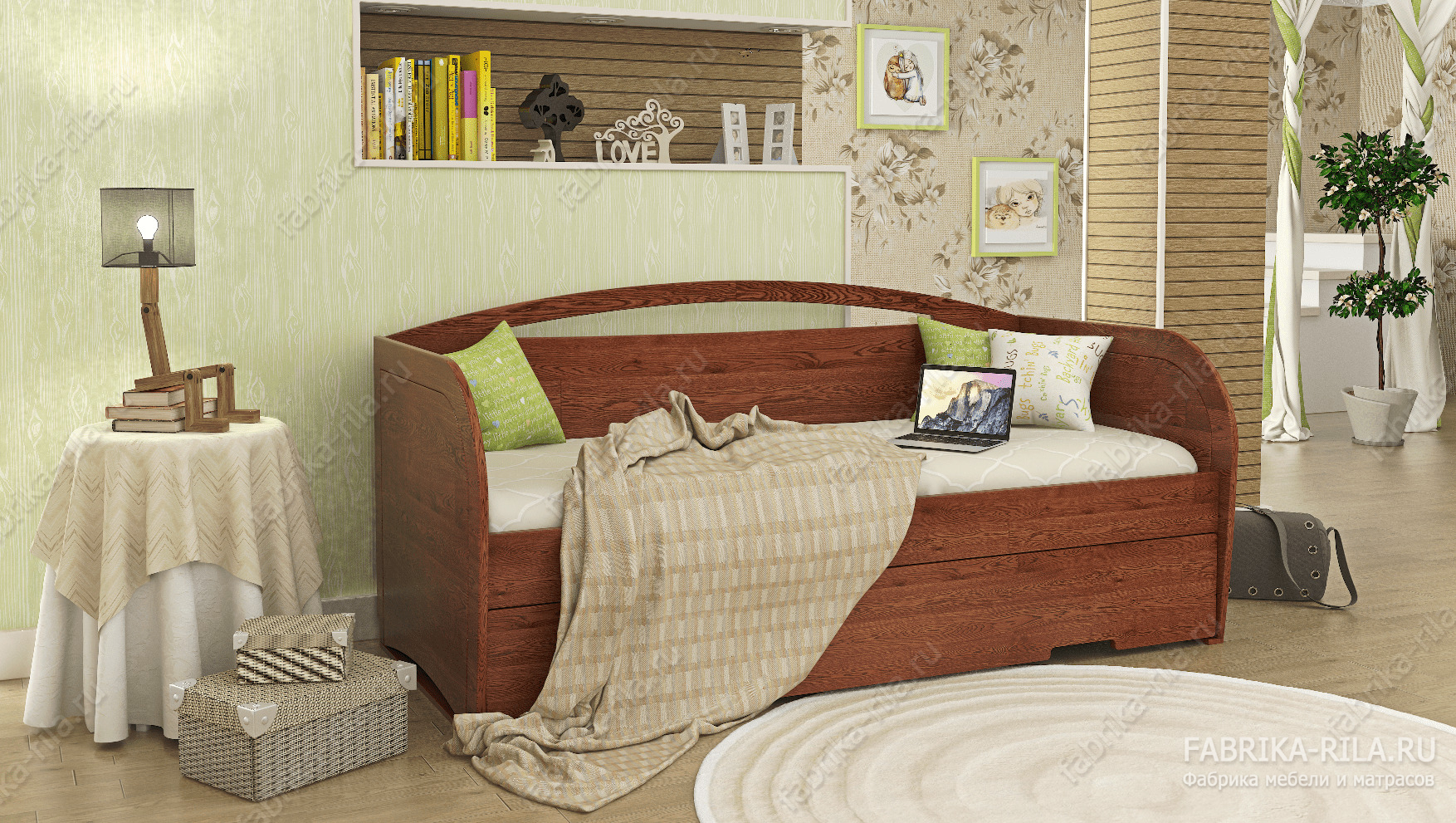 Кровать детская Duet— 80x190 см. из сосны