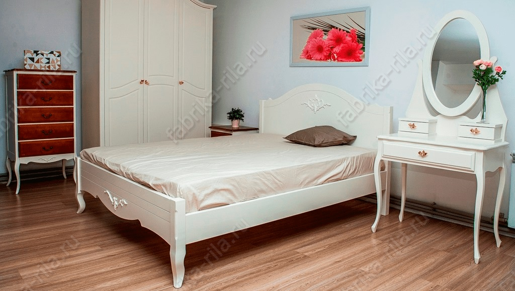 Кровать Palmira-1 — 90x190 см. из дуба