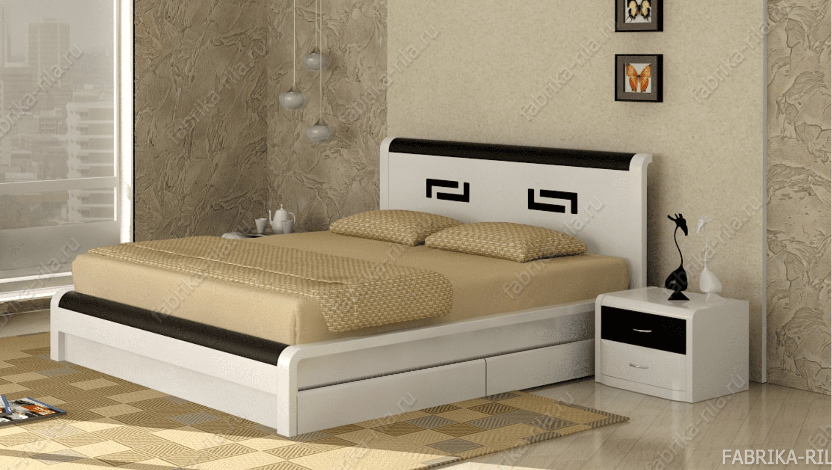 Кровать Arikama 3 — 160x190 см. из сосны