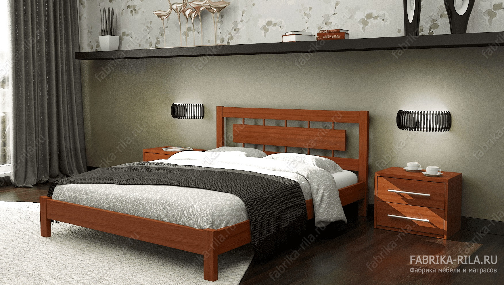 Кровать Sakura 1 — 90x190 см. из сосны