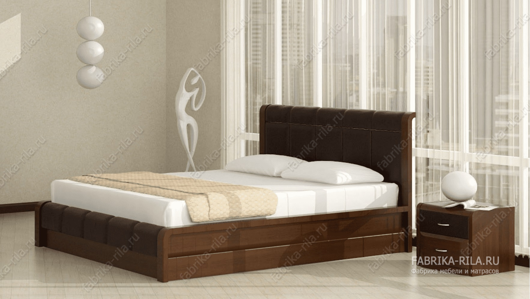 Кровать Arikama 2 — 90x190 см. из сосны