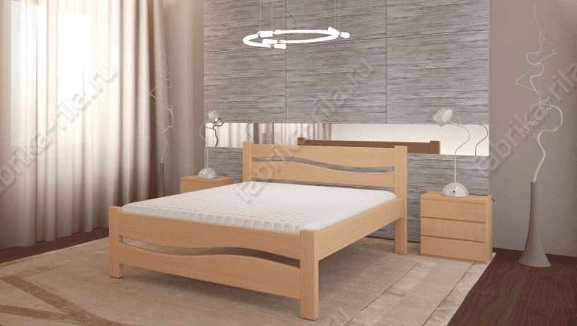 Кровать Волна — 90x190 см. из сосны