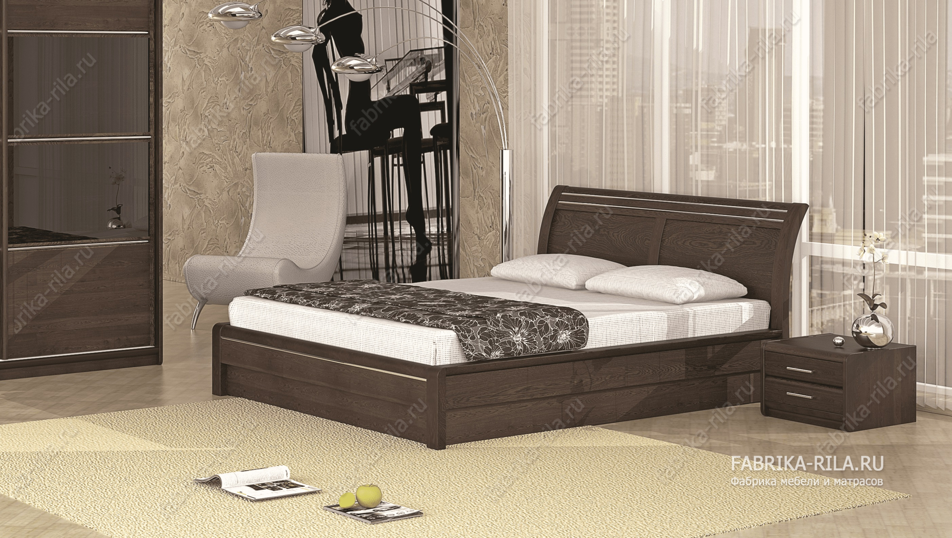 Кровать Okaeri 2 — 90x190 см. из ясеня