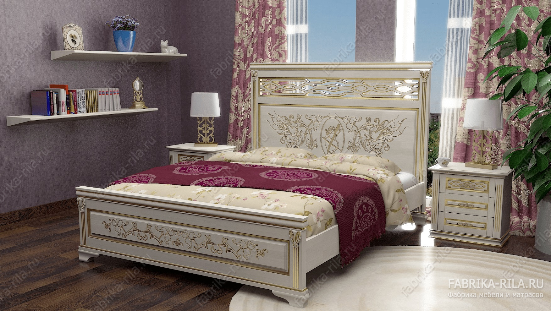 Кровать Lirоna 3 — 90x190 см. из сосны