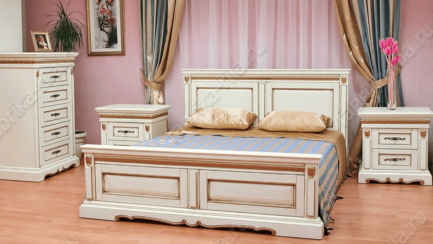 Кровать ROKSANA — 140x190 см. из сосны