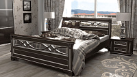 Кровать Lirоna 1 — 200x200 см. из сосны