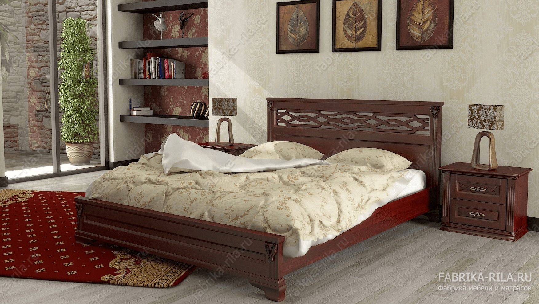 Кровать Lirоna 2 — 140x190 см. из сосны