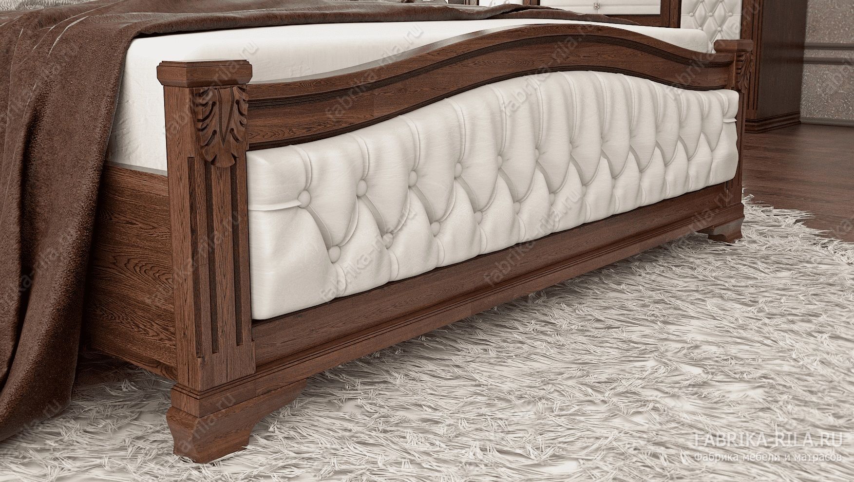 Кровать SONATA 1-MV — 160x200 см. из сосны
