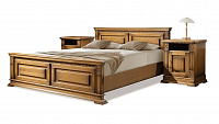 Кровать Verdi люкс — 90x190 см. из дуба