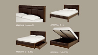 Кровать Arikama 2 — 140x190 см. из сосны