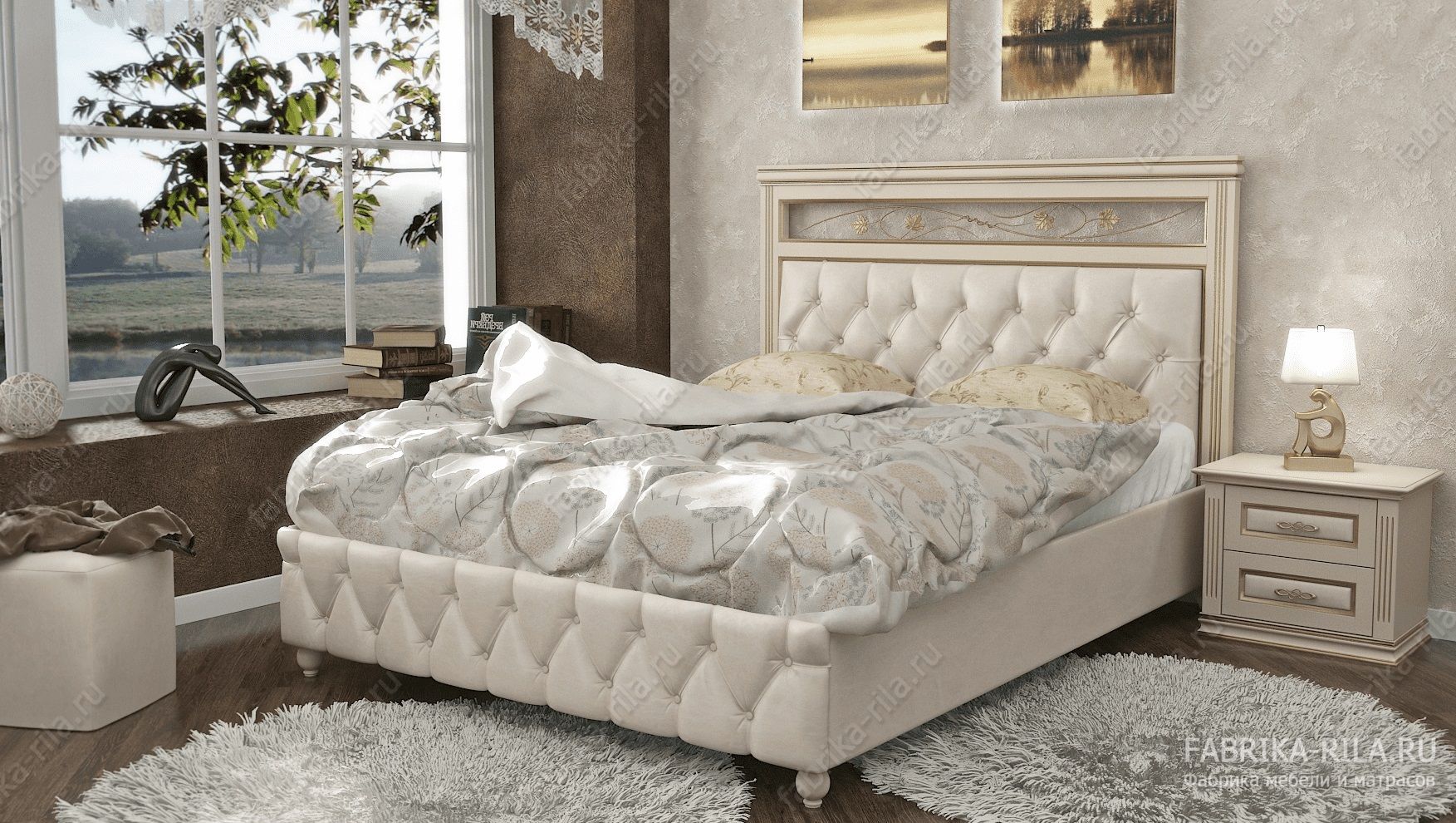 Кровать Lirona 4 MV — 90x190 см. из сосны