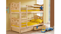 Детская кровать "Ночь"— 80x190 см. из сосны