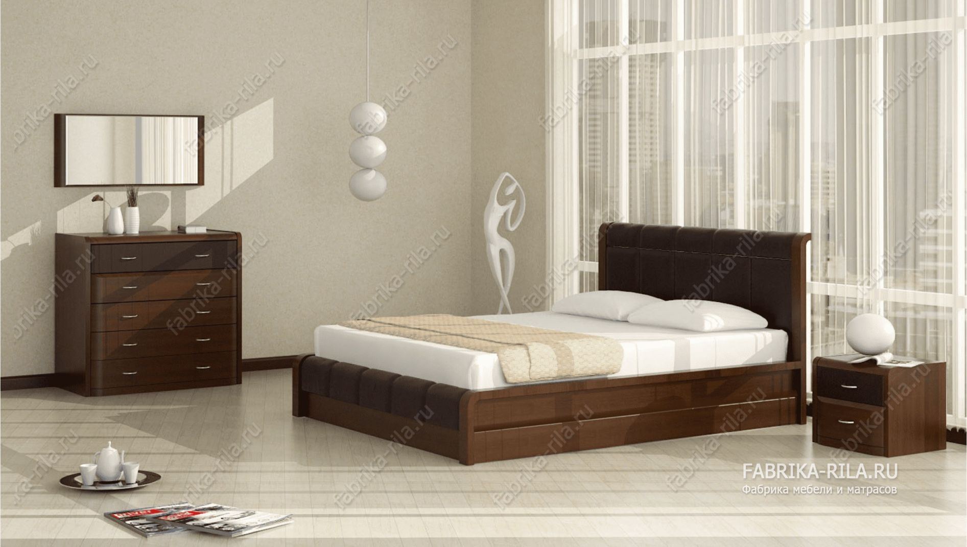 Кровать Arikama 2 — 180x200 см. из сосны