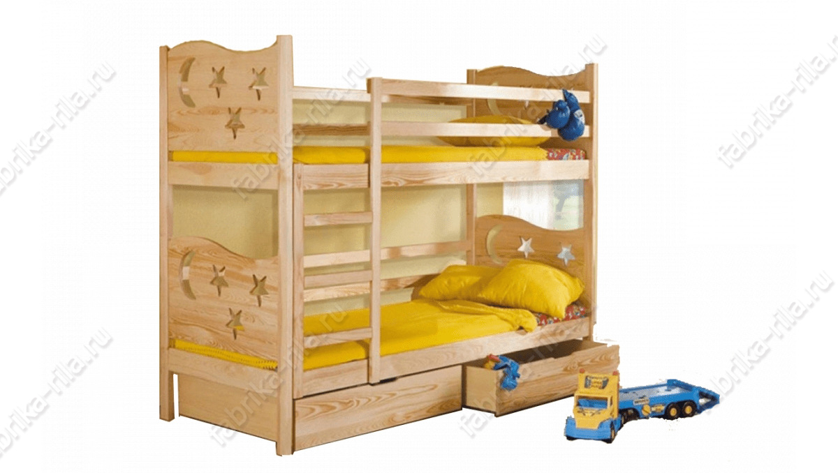 Детская кровать "Ночь"— 80x190 см. из сосны