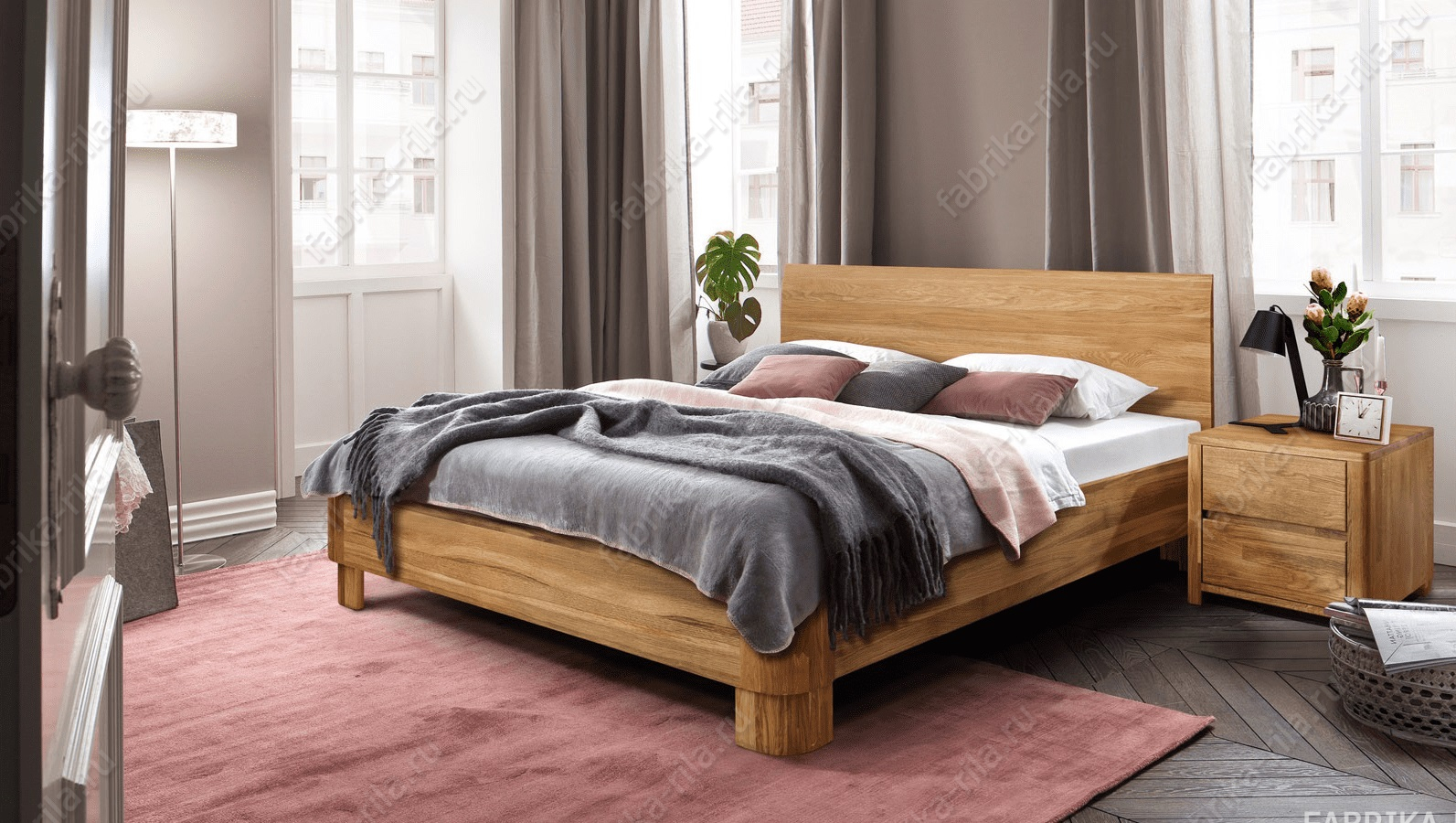Кровать Вирджиния из массива — 90x190 см. из березы