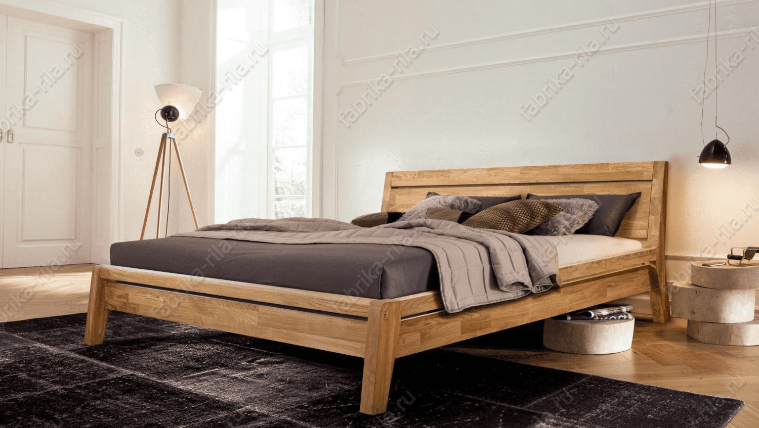 Кровать Brioni  — 140x190 см. из дуба